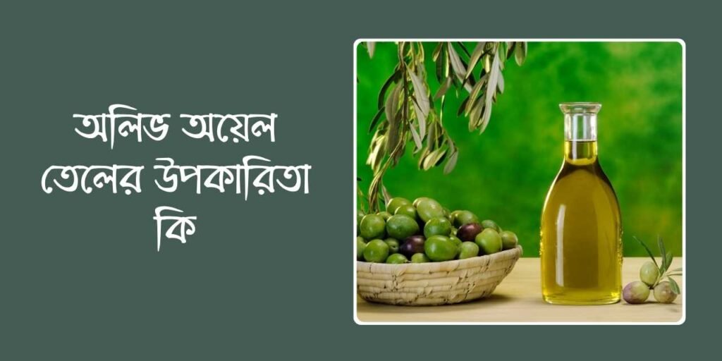 অলিভ অয়েল তেলের উপকারিতা কি